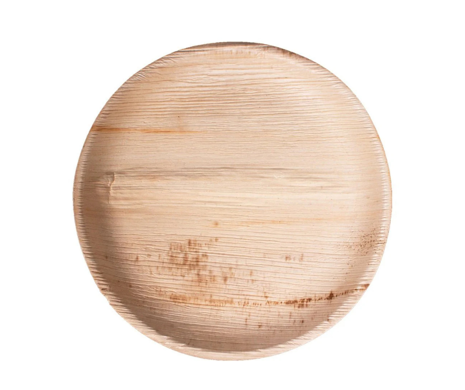 10&quot; ROUND PLATE, PALM LEAF, 12/25ct., 4/18