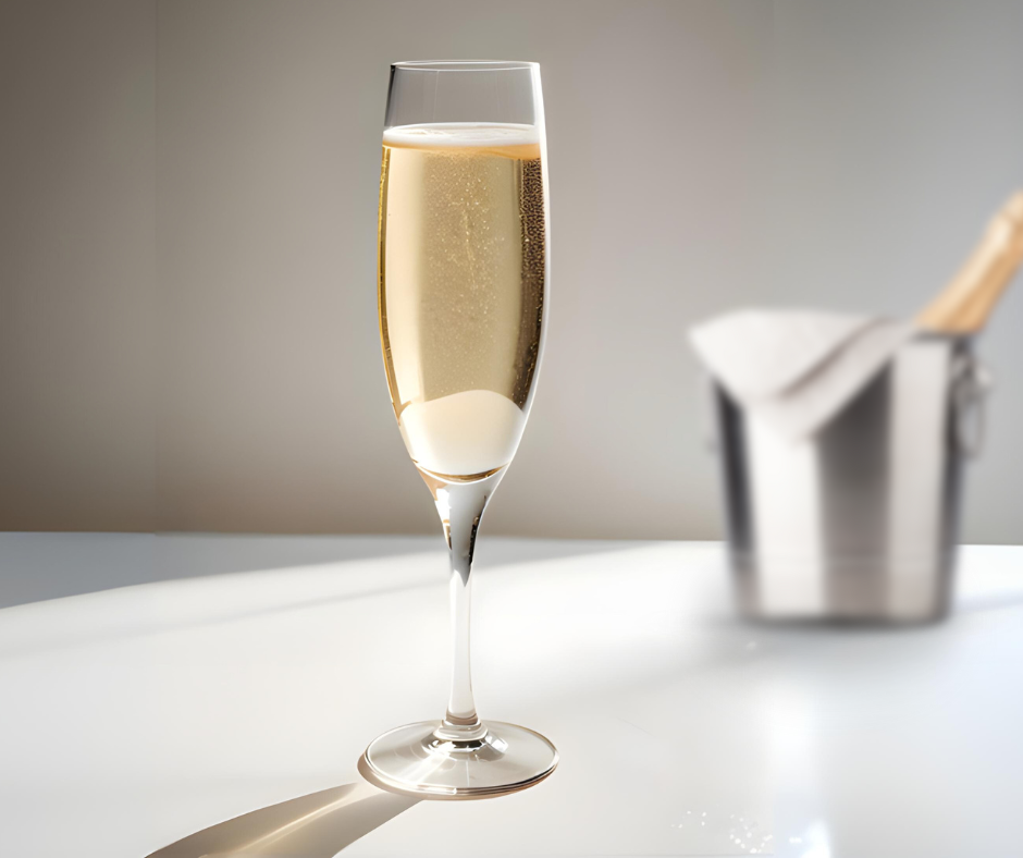 Product 4640: 6 1/4 oz, Flute Champagne  Glass, On stem, glass, clear, 
