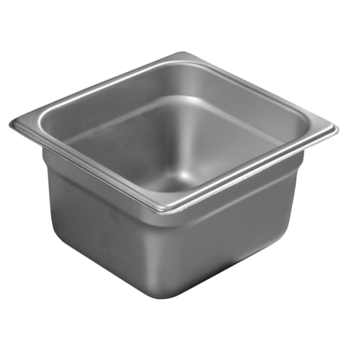 1/6 SIZE, 4&quot; DEEP, STEAMTABLE PAN, 20 gauge, each .8mm