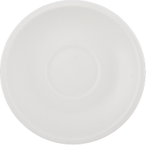 Saucer, 6-7/8&quot; dia.,
round, for cappuccino cup,
wide rim, rolled edge, bright
white, Universal, Argyle
Collection, Decoration
3/DOZ, 11/21