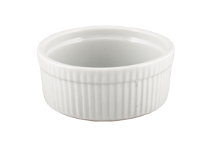 Souffle Bowl, 23 oz., 5-1/2&quot;
dia., round, fluted, Market
Buffet Collection,
Undecorated, pure white,
1/DOZ, 11/21