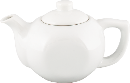 TEAPOT COMPLETE,&#39;ARGYLE&#39; SUPER WHITE, 3/DOZ 