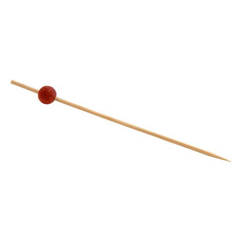 Disposable Bamboo Picks, 
4-1/2&quot;, Red Ball on Shank, 
10,000ea/cs (4bx/cs, 25pk/bx, 
100ea/pk)