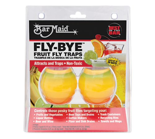 Fly-Bye Fruit Fly Trap, attracts &amp; traps, non-toxic, 2