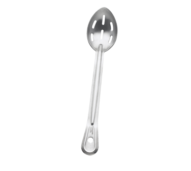 13&quot; SLOTTED HEAVY DUTY STAINLESS STEEL COOKS SPOON, 