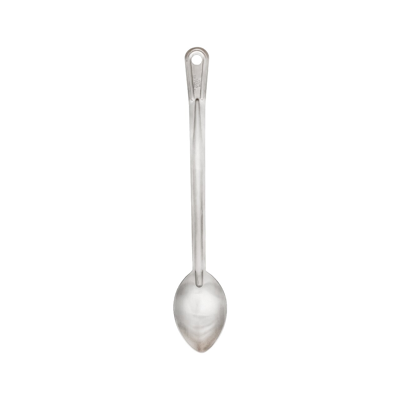 15&quot;L Renaissance Basting
Spoon, (38.1 cm), solid,
heavy duty, curved handle,
stainless steel, brushed
finish, each,  1/22