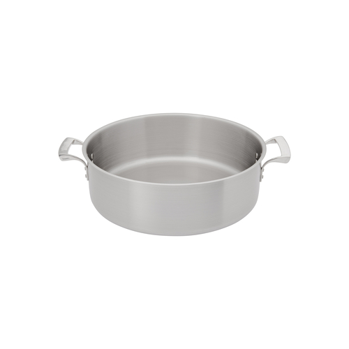 Thermalloy Brazier,
25 qt., 17-3/4&quot;x5-3/4&quot;,
without cover, oversized stay
cool riveted handles,
induction capable, stainless
steel, NSF, each, 1/22