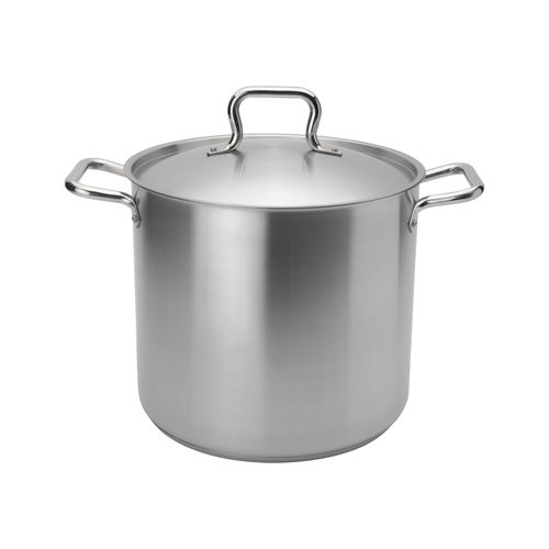 ELEMENTS 16qt. STOCK POT, 11&quot;
DIA. W/LID, OPERATES  WITH
GAS/ELECTRIC/CERAMIC/HALOGEN
INDUCTION COOKTOPS, RIVETED
HANDLES, TRI-PLY BASE,
S/S, NSF, 1/22