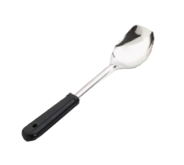 3 SIDED SOLID COOKS SPOON WITH BLACK BAKELITE HANDLE, 