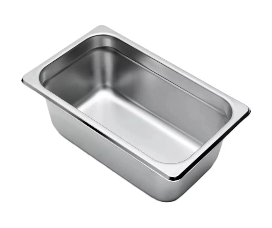 6-3/8&quot; x 10-3/8&quot; x 4&quot;, Steam  Table Pan, 1/4 size,  