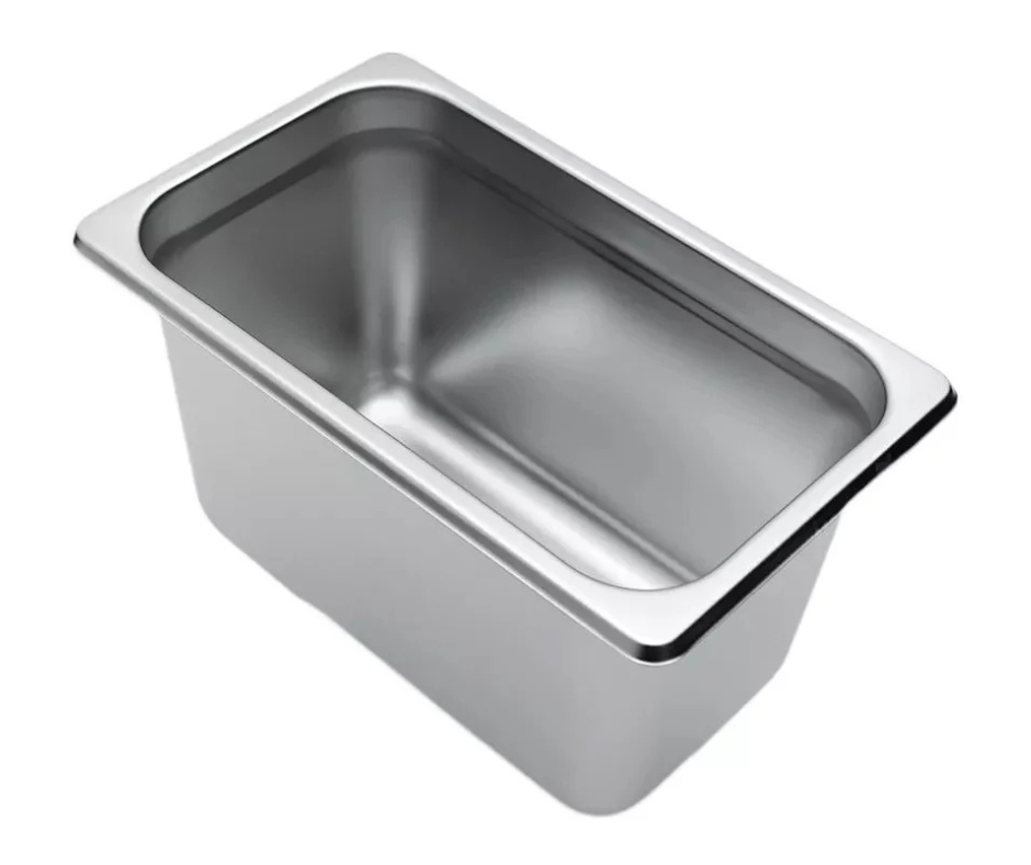 6-3/8&quot; x 10-3/8&quot; x 6&quot;, Steam  Table Pan, 1/4 size,  