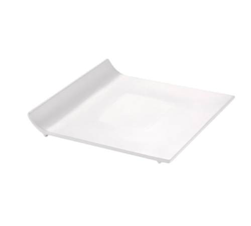 Sunrise Plate, 10&quot;L x 10&quot;W 
x1-1/2&quot;H, square, dishwasher,
oven and microwave safe,
porcelain, New Bone White, 
1/DOZ, 8/20