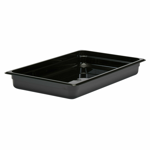 2 1/2&quot; DEEP FOOD PAN, FULL SIZE, BLACK, EACH, 10/21