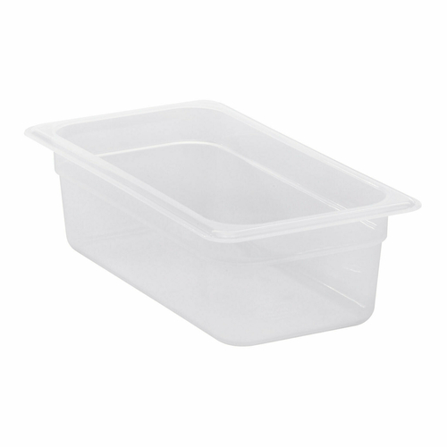 FOOD PAN, 1/3 SIZE, 4&quot; DEEP, TRANSLUCENT, EACH, 10/21