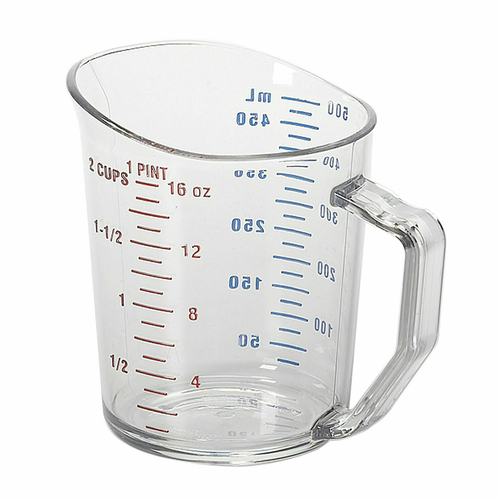 1pt. CLEAR PLASTIC MEASURING
CUP, EACH, 10/21