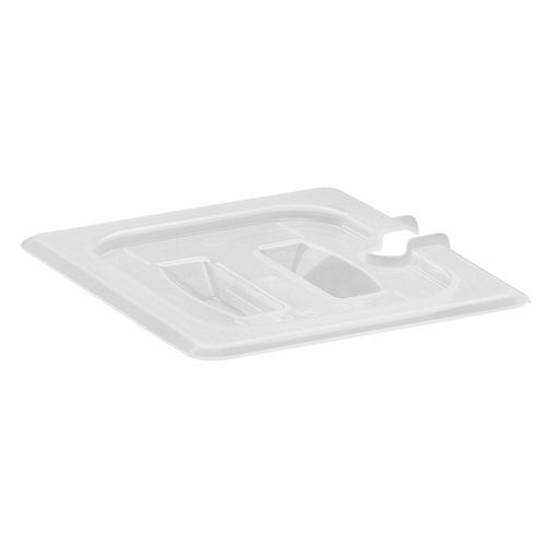 FOOD PAN LID 1/6 PP WITH NOTCH HDL, TRANS, EACH