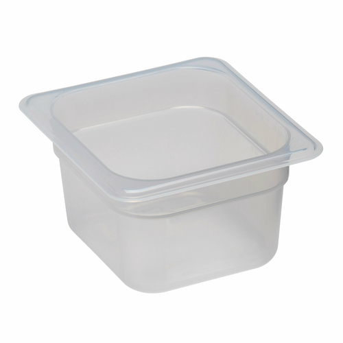 1/6 size, 4&quot; deep, Food Pan,  polypropylene, translucent, 