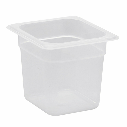 1/6x6 TRANSLUCENT FOOD PAN,  EACH