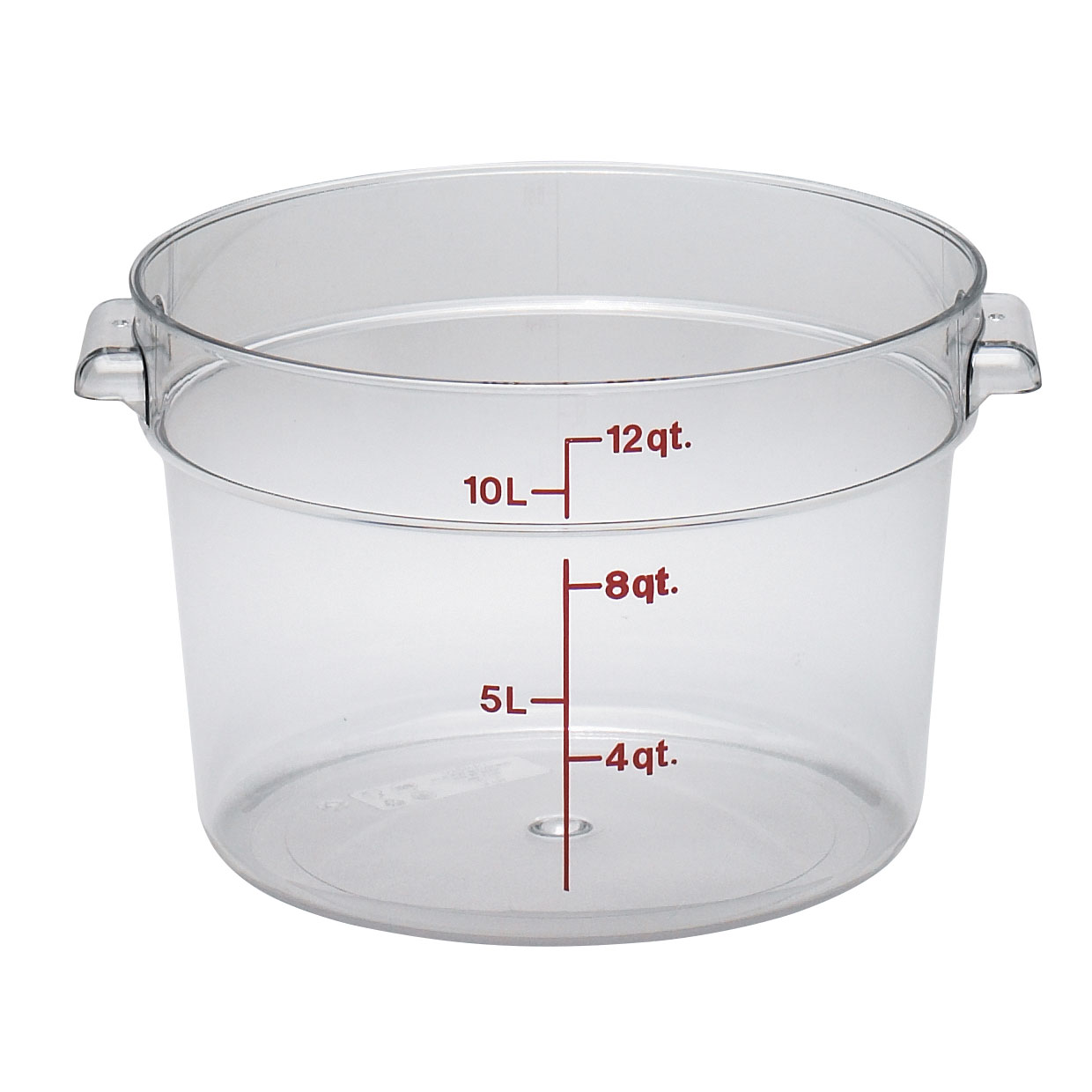 12 QT CLEAR ROUND FOOD
STORAGE CONTAINER, EACH 4/22