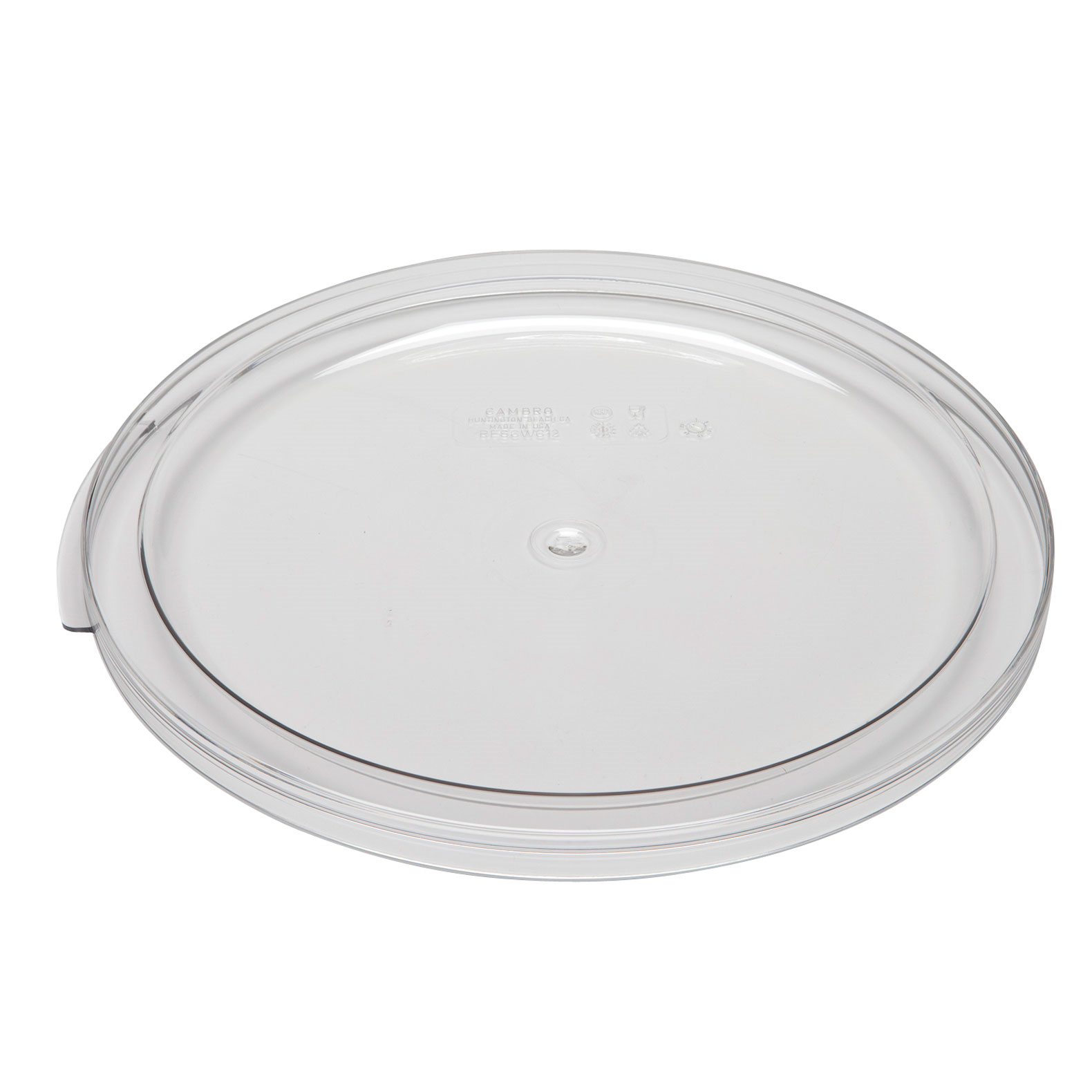 1 QT CLEAR LID FOR ROUND FOOD STORAGE CONTAINER, EACH 4/22