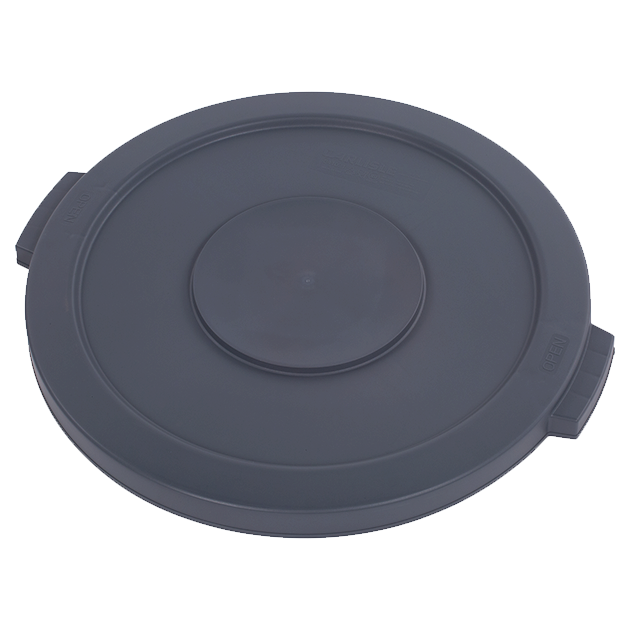 Grey Bronco Waste Container Lid, round, 2-1/8&quot;H x 