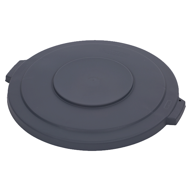 Gray, Bronco Waste Container Lid, round, 2-1/8&quot;H x 