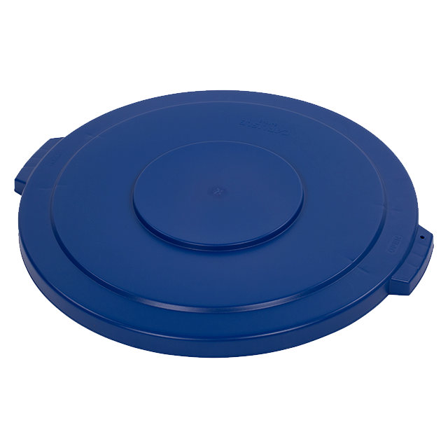 44 GALLON BLUE Bronco Waste  Container Lid, round, 2-1/4&quot;H 