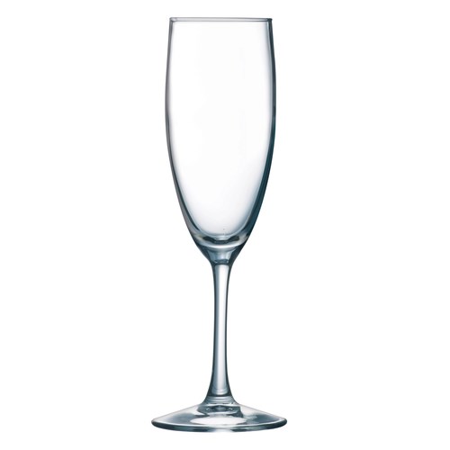 Flute Glass, 5-3/4 oz., glass, 
ArcoPrime (H 7 7/8&quot;; T 1 
15/16&quot;; B 2 5/8&quot;; M 2 3/16&quot;) 1 
dozen per case