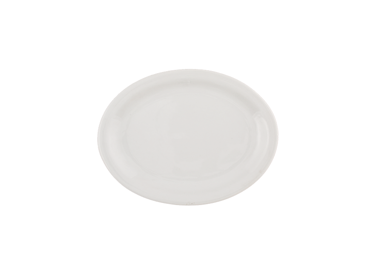 Platter, 9-3/4&quot;, oval, narrow rim, Universal,