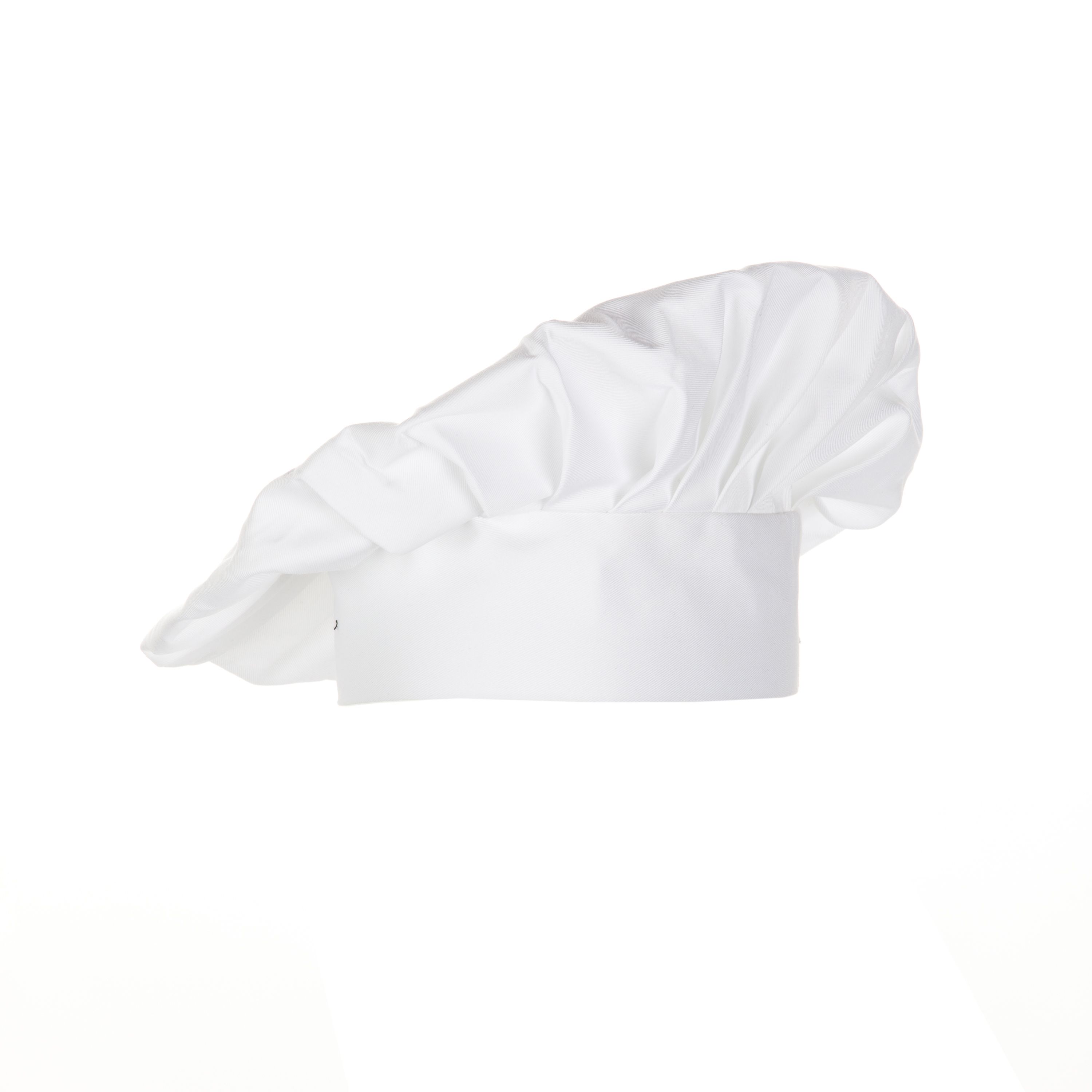 DELUXE CLOTH CHEF HAT WHITE, 
EACH, 12/19