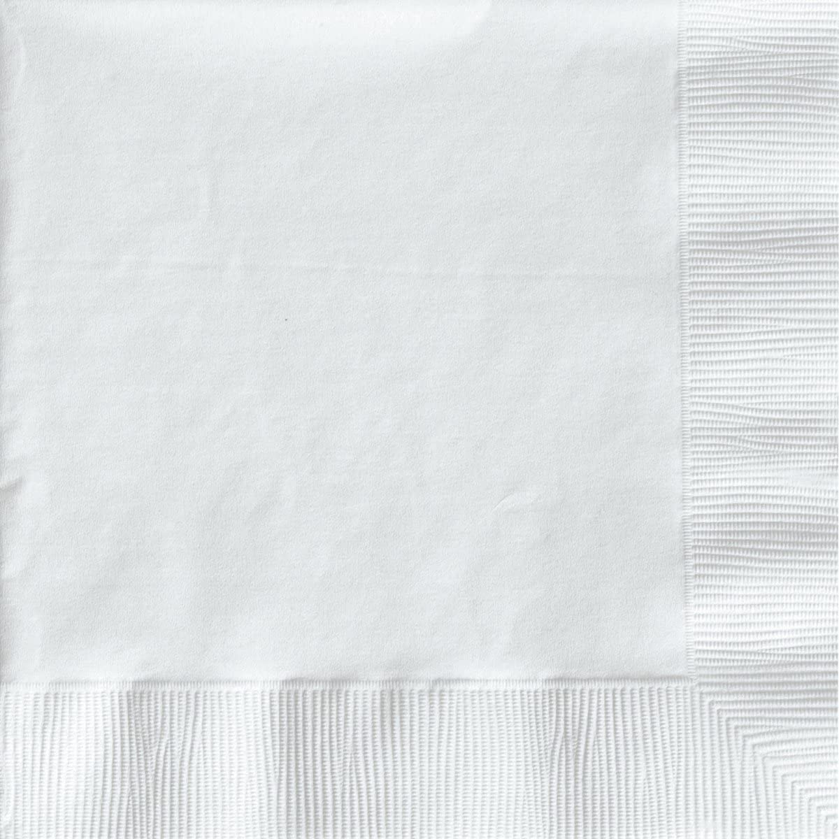 2 PLY WHITE BEVERAGE NAPKIN. 600/CASE (12pk of 50 napkins),
