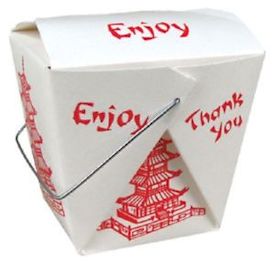 32oz CHINESE PAPER TAKEOUT CONTAINER WITH WIRE HANDLE, 