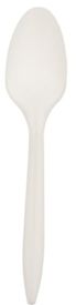SPOON PLASTIC-5-3/4&quot; WHITE
MEDIUM WEIGHT POLY, 1000/ct. 