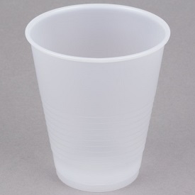 3oz TRANSLUCENT CUP, PLASTIC, 25/100ct.