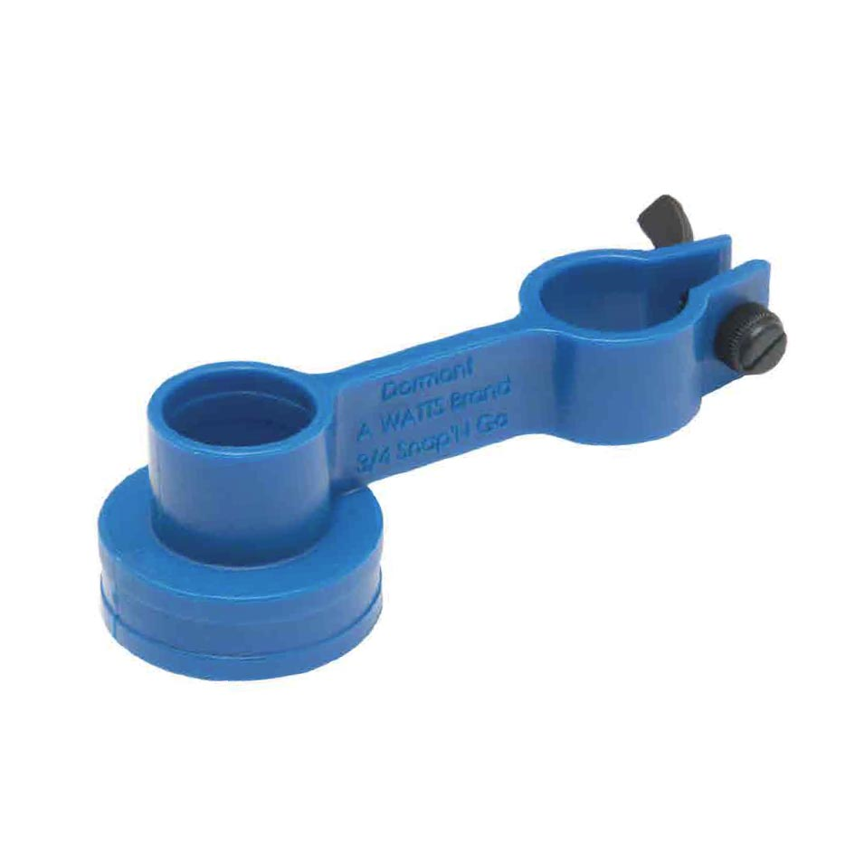 Dormont Snap&#39;N Go, designed
to holster the Blue Hose off
the floor when disconnected,
protects the hose from
cleaning chemicals, minimizes
trip hazards, mates with 3/4&quot;
Blue Hose &amp; 3/4&quot; SnapFastQD
or StandardSnap QD  
