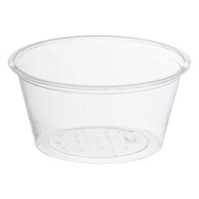 4oz CLEAR SOUFFLE CUP PLASTIC, 20/125 ct.