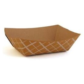 5 LB BROWN AND WHITE PAPER
FOOD TRAY/BOAT, 2/250ct.