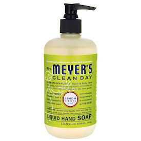 MRS. MEYERS LIQUID HAND SOAP,
LEMON, CONTAINS A SPECIAL
RECIPE OF PLANT-DERIVED
CLEANING INGREDIENTS, ALOE
VERA GEL, OLIVE OIL, ESSENTIAL
OILS AND OTHER INGREDIENTS,
6/12.5oz,  2/22