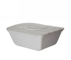 Folia (III) 35oz Renewable &amp;
Compostable Take-Out
Container, 6.9&quot;x5.8&quot;x2.5&quot;, 
6/50ct.