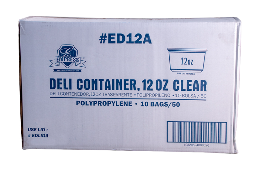 12oz DELI CONTAINER, 10/50ct.,  11/21