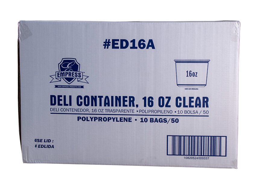 16oz DELI CONTAINER, 10/50ct.,  11/21