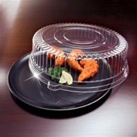 18&quot; Flat Black Cater Tray and 
Lid 25 Per Case
