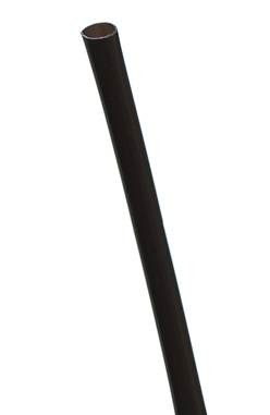 5.75&quot; COCKTAIL STRAW BLACK, UNWRAPPED, MADE WITH A