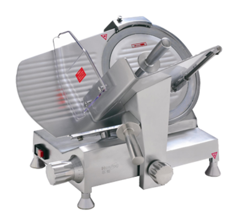 Meat Slicer, 12&quot; blade, blade  sharpener, belt drive, Perspex 