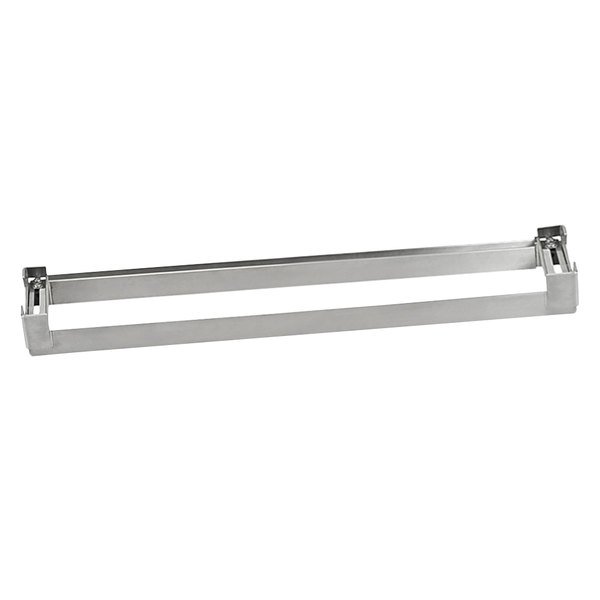 Universal Griddle Rail, 24&quot;,
adjustable depth 8-12&quot;, 304
stainless steel, works with
ninth-, sixth-, and third-size
pans (includes allen wrench
and 2 set screws), NSF