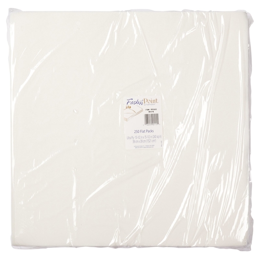 15.5X15.5 Napkin, Flat Pack WHITE Fashnpoint Ultra Ply,
