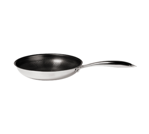 9.5" BLACK CUBE NON-STICK FRY PAN, BROWNS LIKE STAINLESS