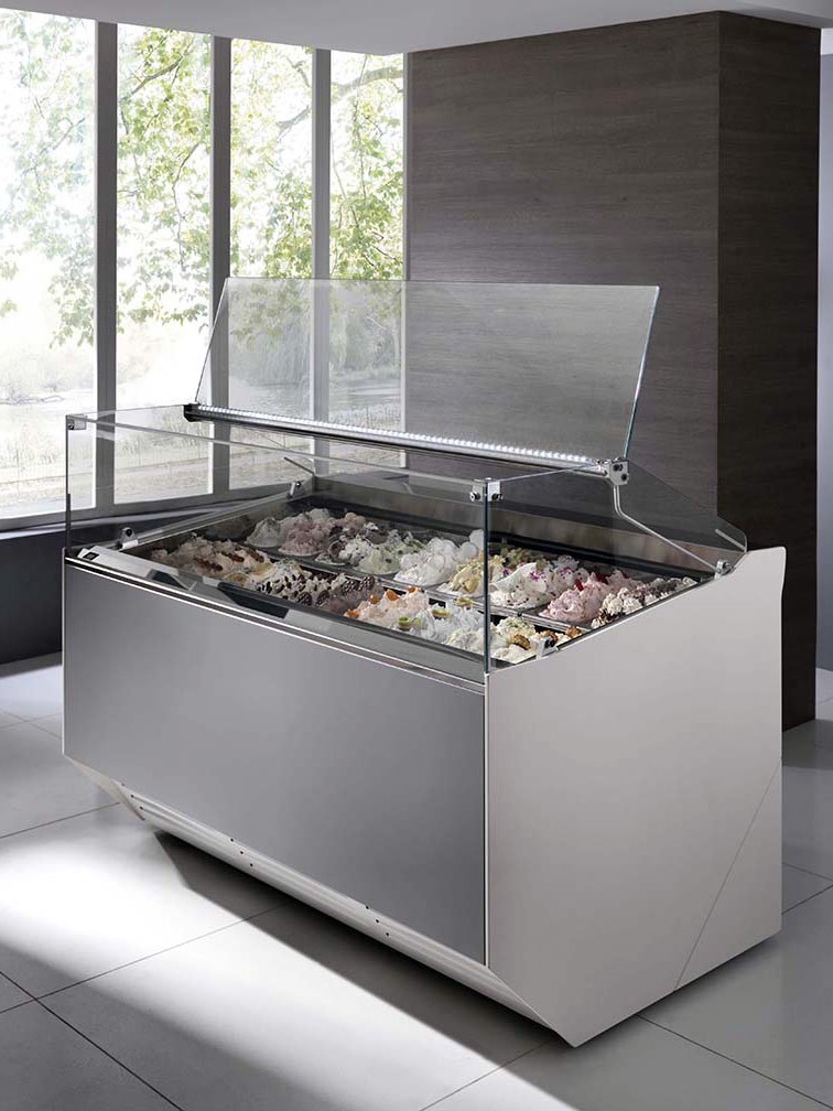 Gia Gelato/Ice Cream  Showcase/Display, Square 