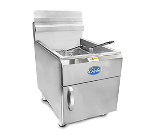 GF30G Fryer, Gas, Natural,
30-lb. countertop, single
pot, 30-lb. fat capacity,
13,250 BTU per burner,
stainless steel construction,
stainless steel fry pot with
drain valve &amp; extension pipe,
(2) twin nickel-plated fry
baskets with insulated
handles, stainless steel tube
burners inside rectangular
heat chambers, thermostat
protection, 53,000 BTU,
cETLus, Two years parts &amp;
labor warranty, 1/23