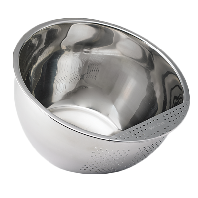 Washing Bowl, 3 qt., 9&quot;
x 5&quot;, round, dishwasher safe, 
stainless steel, each, 